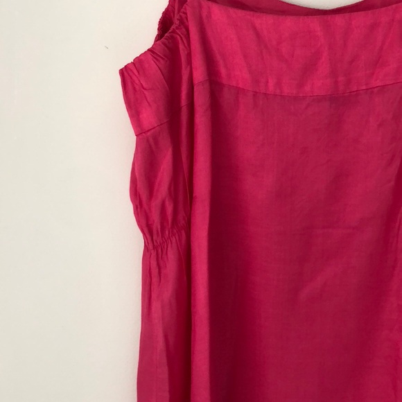Fuchsia Pink Silky Slip Dress Size Small - Picture 7 of 8